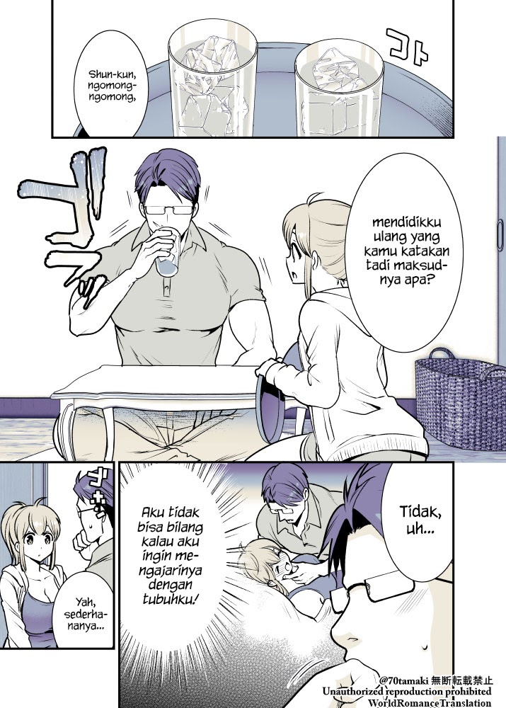 Baca Manga Osananajimi ga Hisabisa ni Saikai Shitara Otagai Kyonyuu ni Natteta Chapter 04 Gambar 2