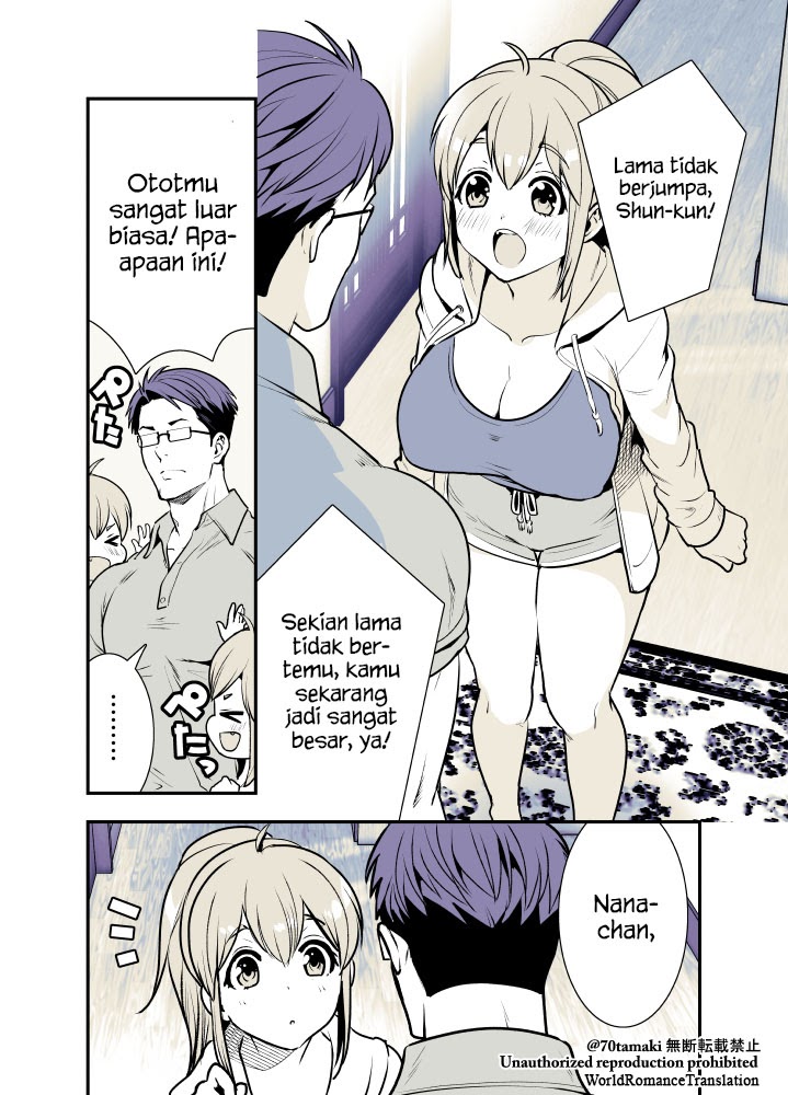 Osananajimi ga Hisabisa ni Saikai Shitara Otagai Kyonyuu ni Natteta Chapter 01 Gambar 4