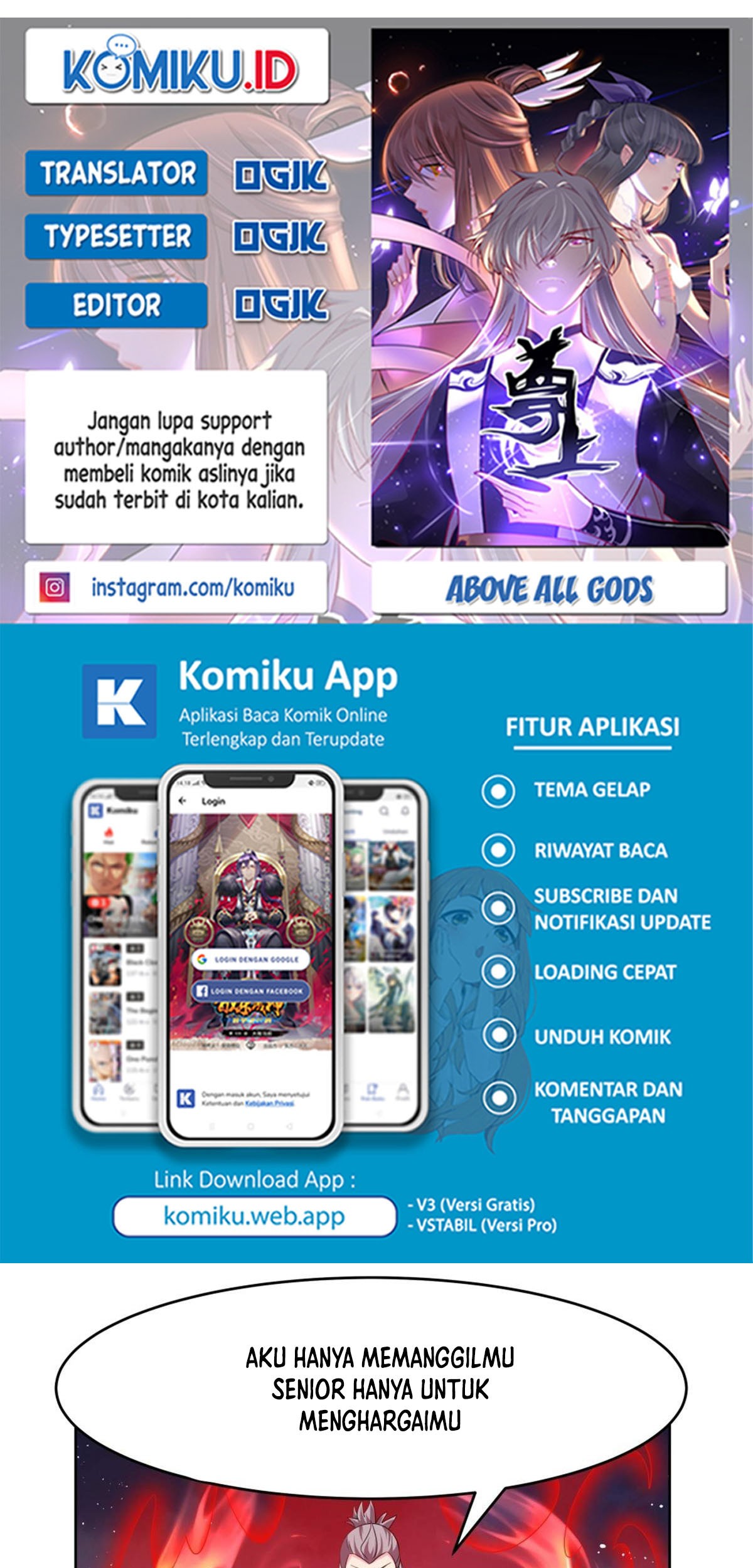 Baca Komik Above All Gods Chapter 442.5 Gambar 1