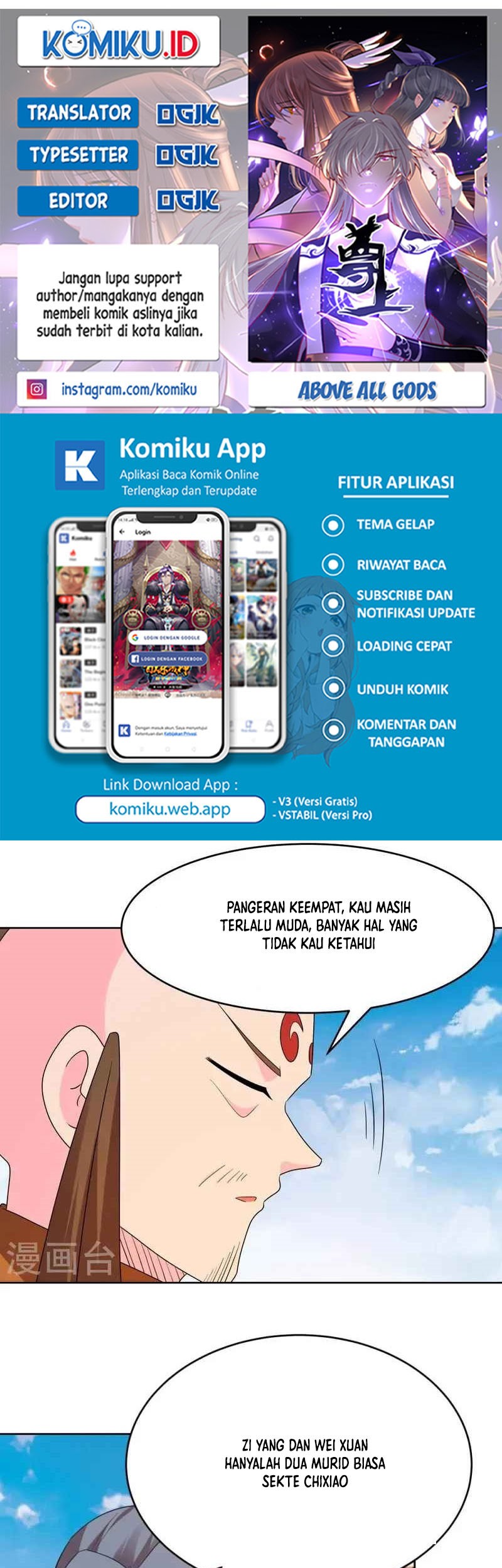 Komik Above All Gods Chapter 446 gambar nomor 1