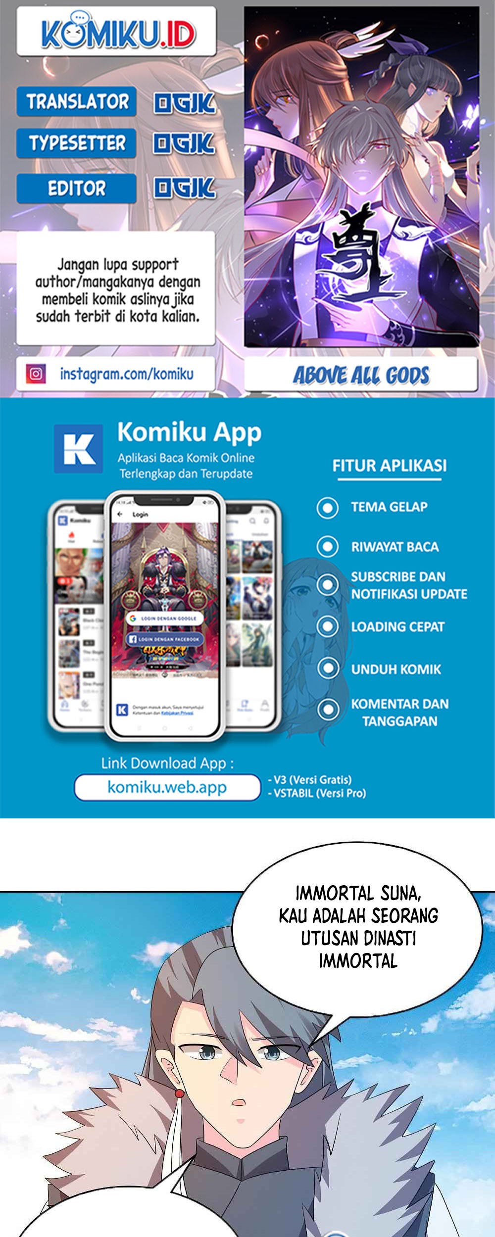 Baca Komik Above All Gods Chapter 448 Gambar 1