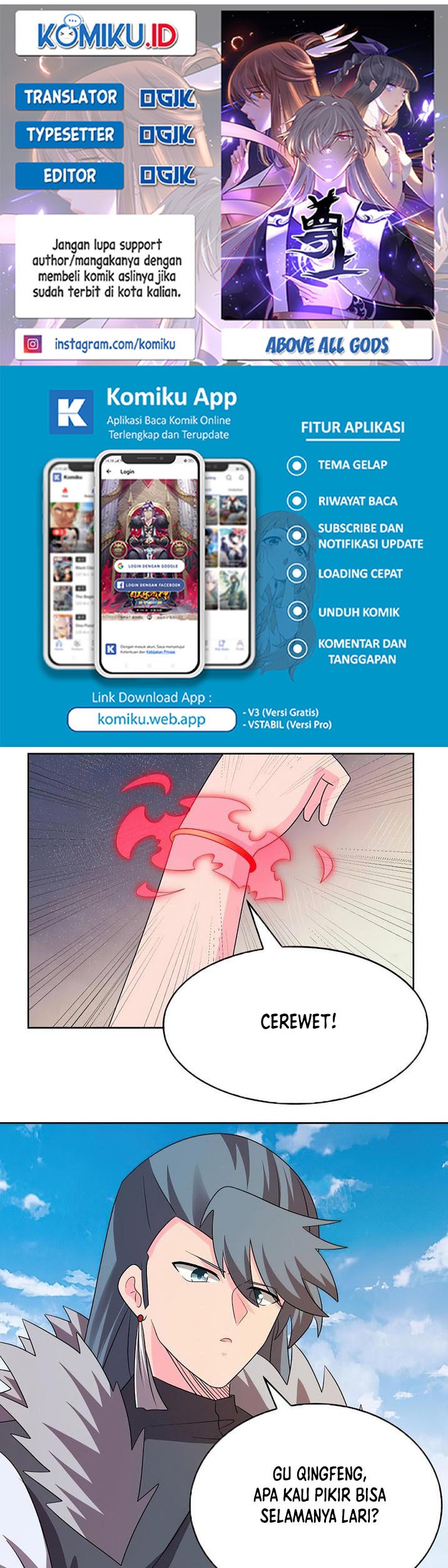 Komik Above All Gods Chapter 449 gambar nomor 1