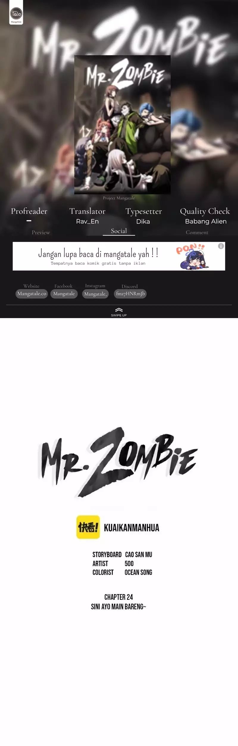 Baca Komik Mr. Zombie Chapter 24 Gambar 1