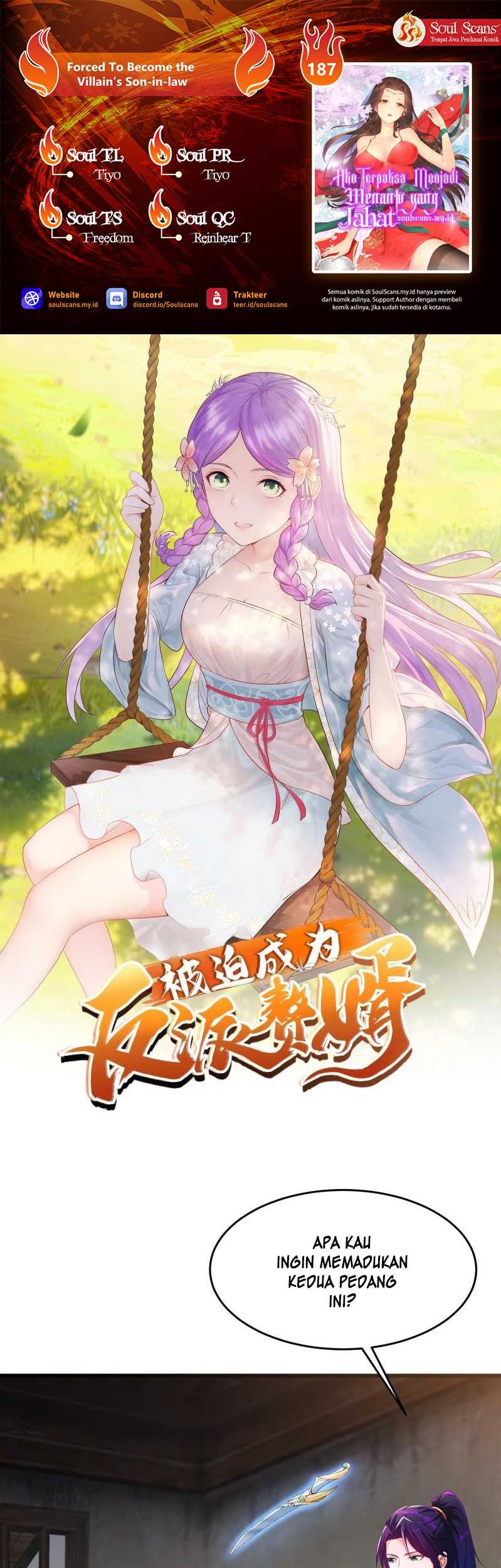 Komik Forced To Become the Villain’s Son-in-law Chapter 187 gambar nomor 1