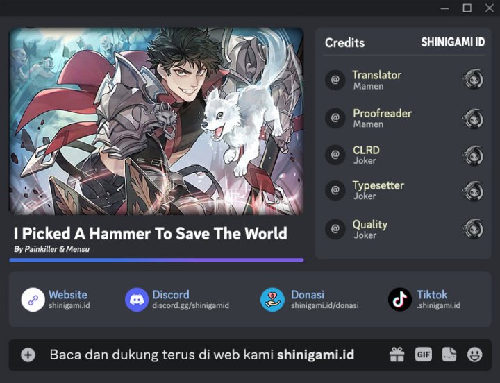 Baca Komik I Picked A Hammer To Save The World Chapter 33 Gambar 1