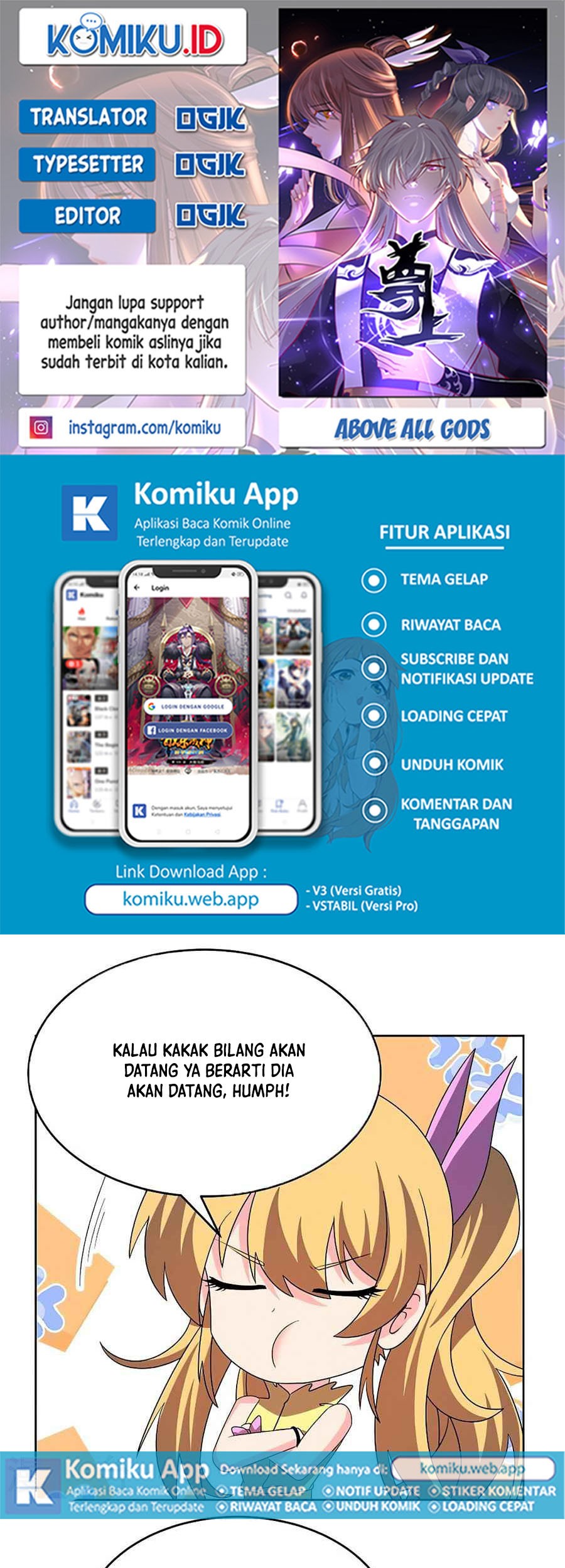 Komik Above All Gods Chapter 451 gambar nomor 1