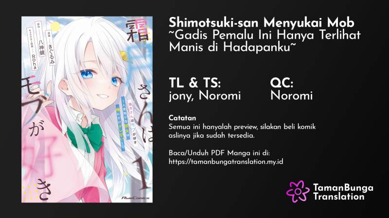 Baca Komik Shimotsuki-san wa Mob ga Suki Chapter 06.2 Gambar 1