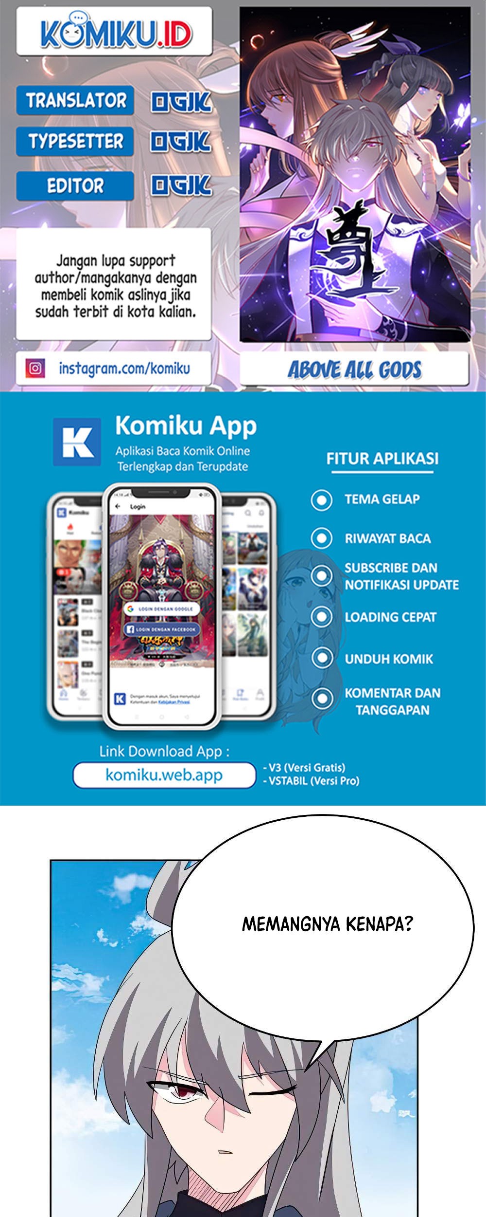 Baca Komik Above All Gods Chapter 464 Gambar 1