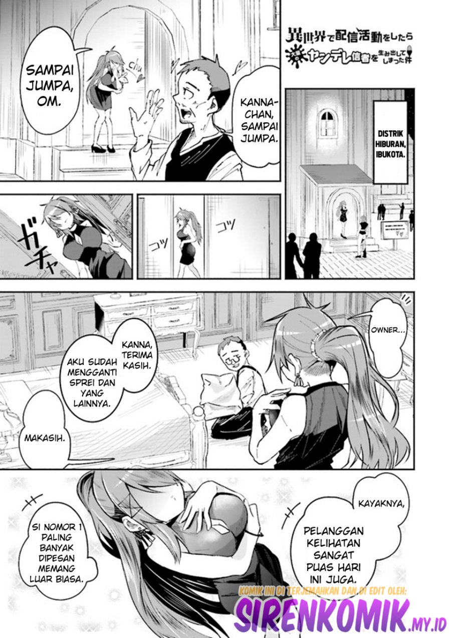 Baca Manga Isekai de Haishin Katsudou wo Shitara Tairyou no Yandere Shinja wo Umidashite Shimatta Ken Chapter 09 Gambar 2