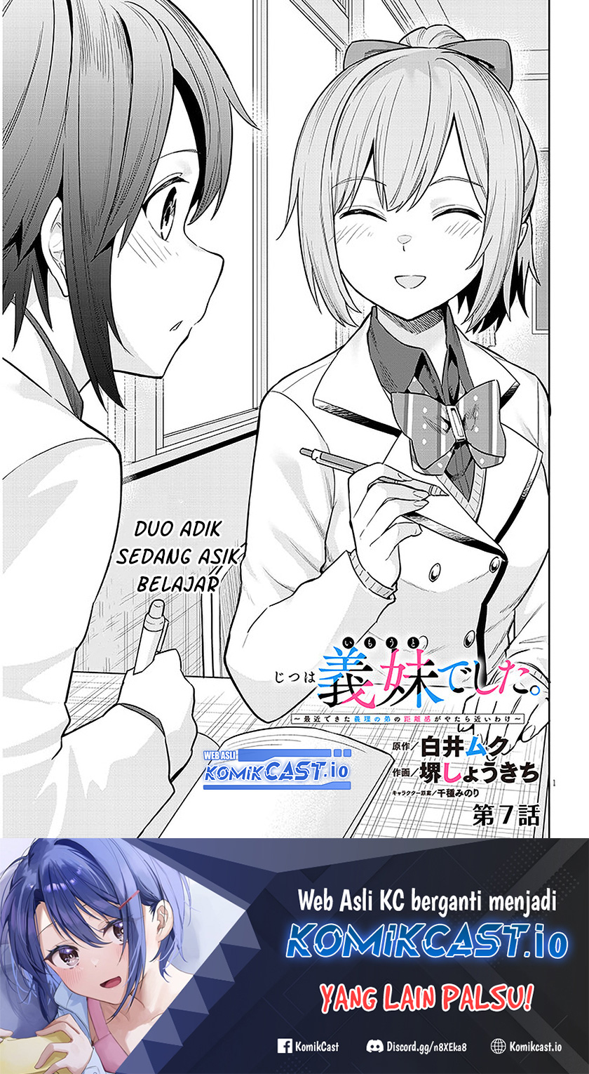 Baca Manga Jitsu wa Gimai (Imouto) deshita. ~Saikin de Kitagiri no Otouto no Kyorikan ga Yatara Chikaiwake~ Chapter 07 Gambar 2