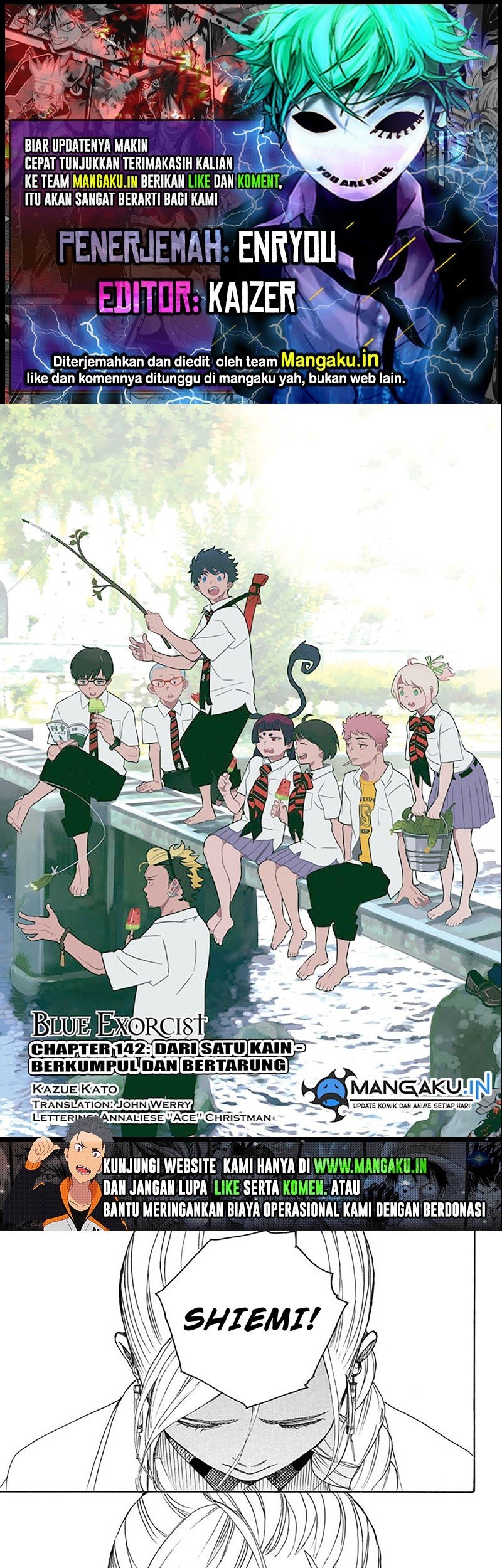 Baca Komik Ao no Exorcist Chapter 142 Gambar 1