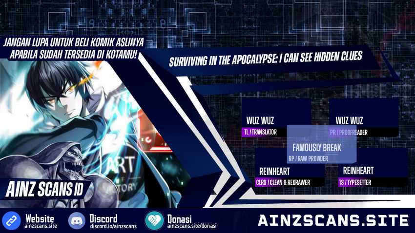 Baca Komik Surviving in the Apocalypse: I Can See Hidden Clues Chapter 05 Gambar 1