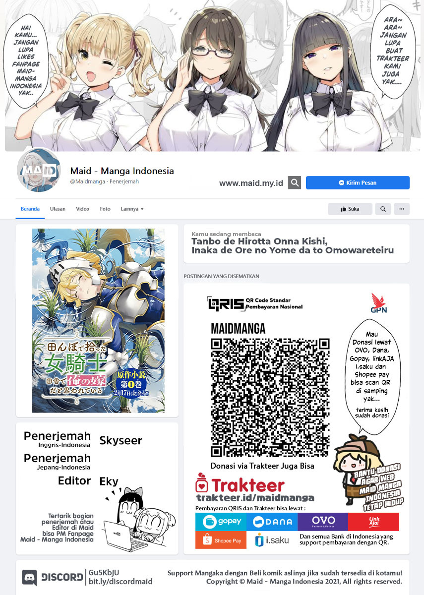 Baca Manga Tanbo de Hirotta Onna Kishi, Inaka de Ore no Yome da to Omowareteiru Chapter 02 Gambar 2