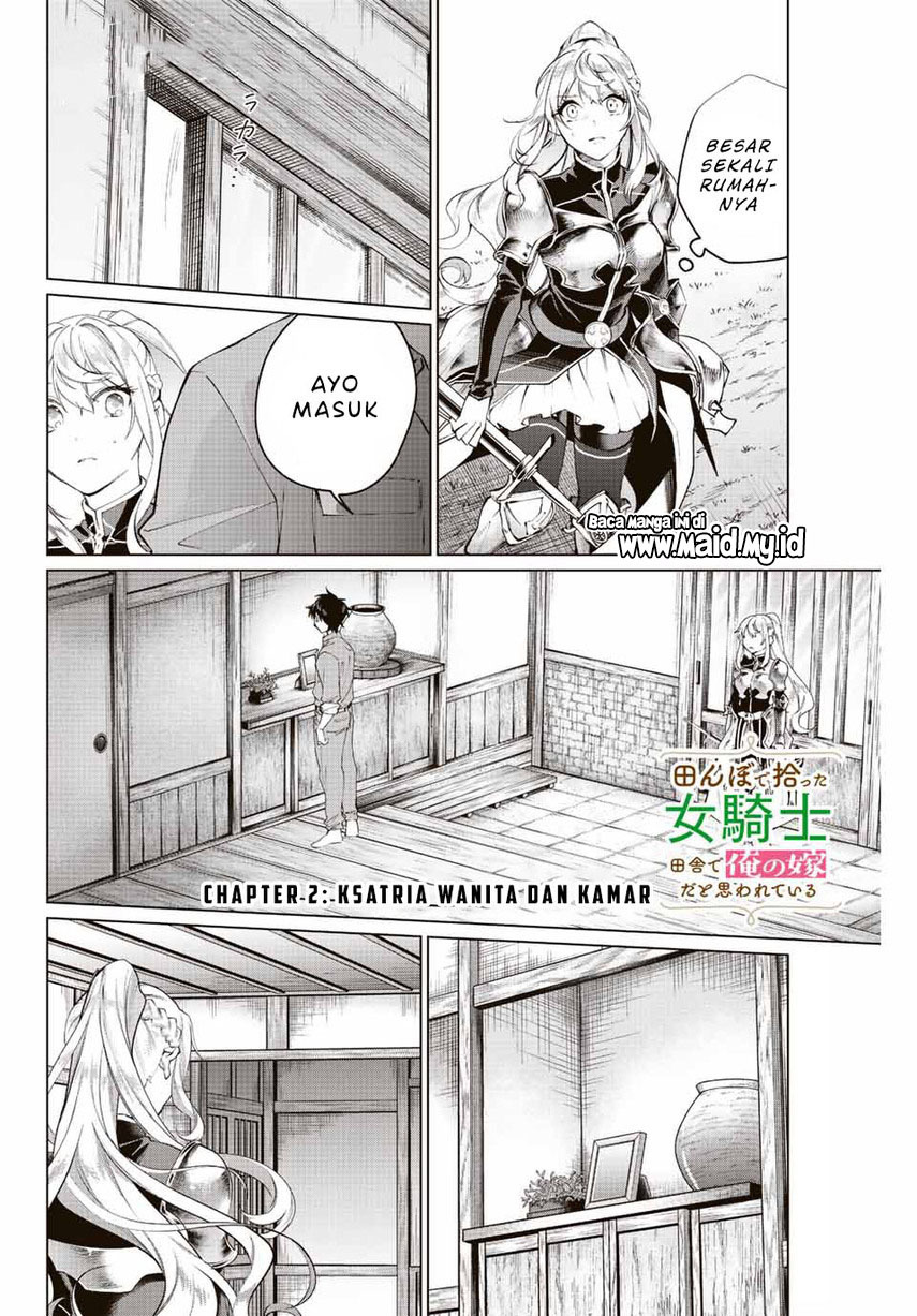 Tanbo de Hirotta Onna Kishi, Inaka de Ore no Yome da to Omowareteiru Chapter 02 Gambar 3