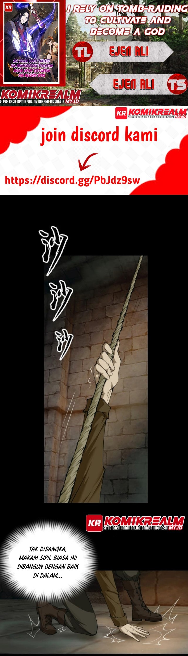 Komik I Rely on Tomb-Raiding to Cultivate and Become a God Chapter 01 gambar nomor 1