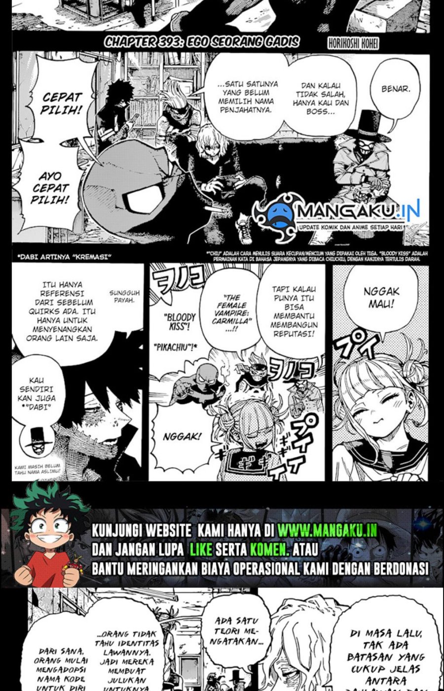 Baca Manga Boku no Hero Academia Chapter 393 Gambar 2