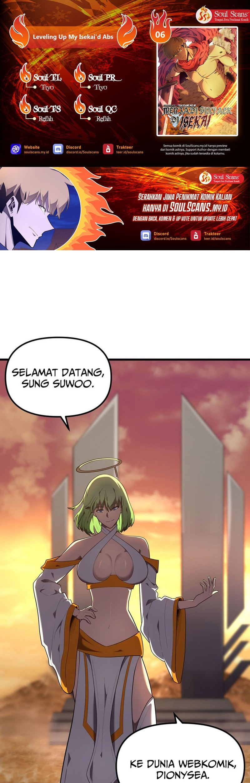 Baca Komik Leveling Up My Isekai’d Abs  Chapter 06 Gambar 1