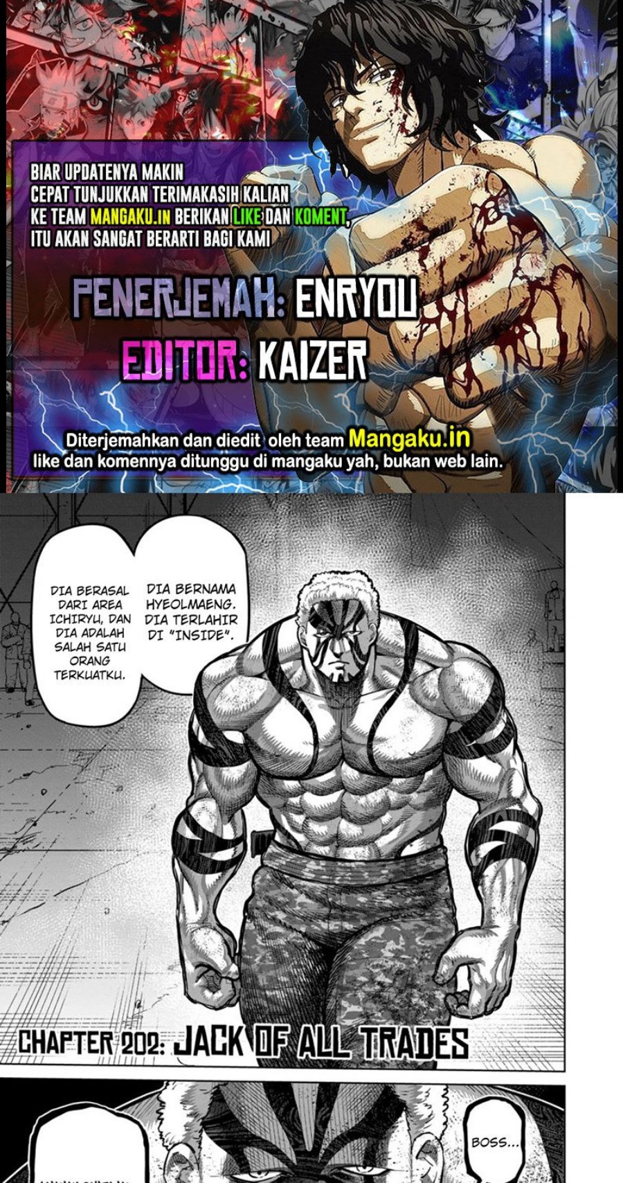 Baca Komik Kengan Omega Chapter 202 Gambar 1