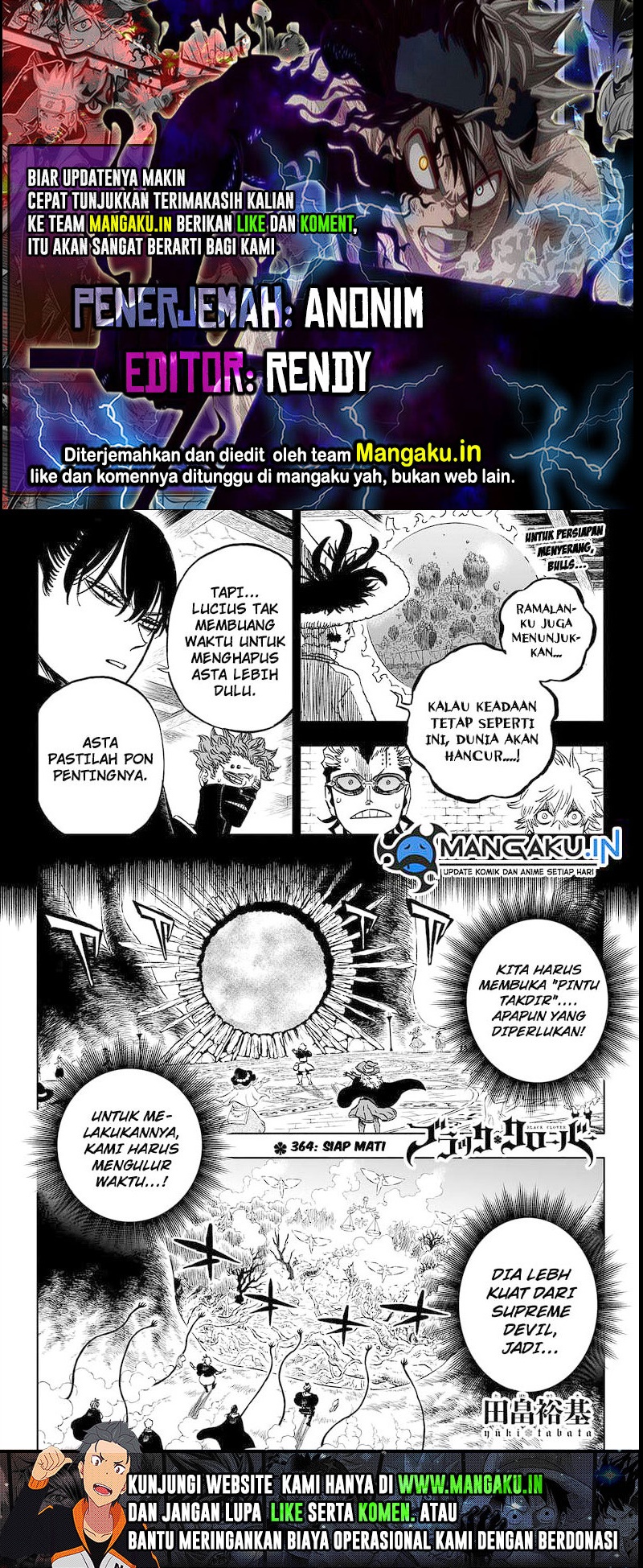 Baca Komik Black Clover Chapter 364 Gambar 1