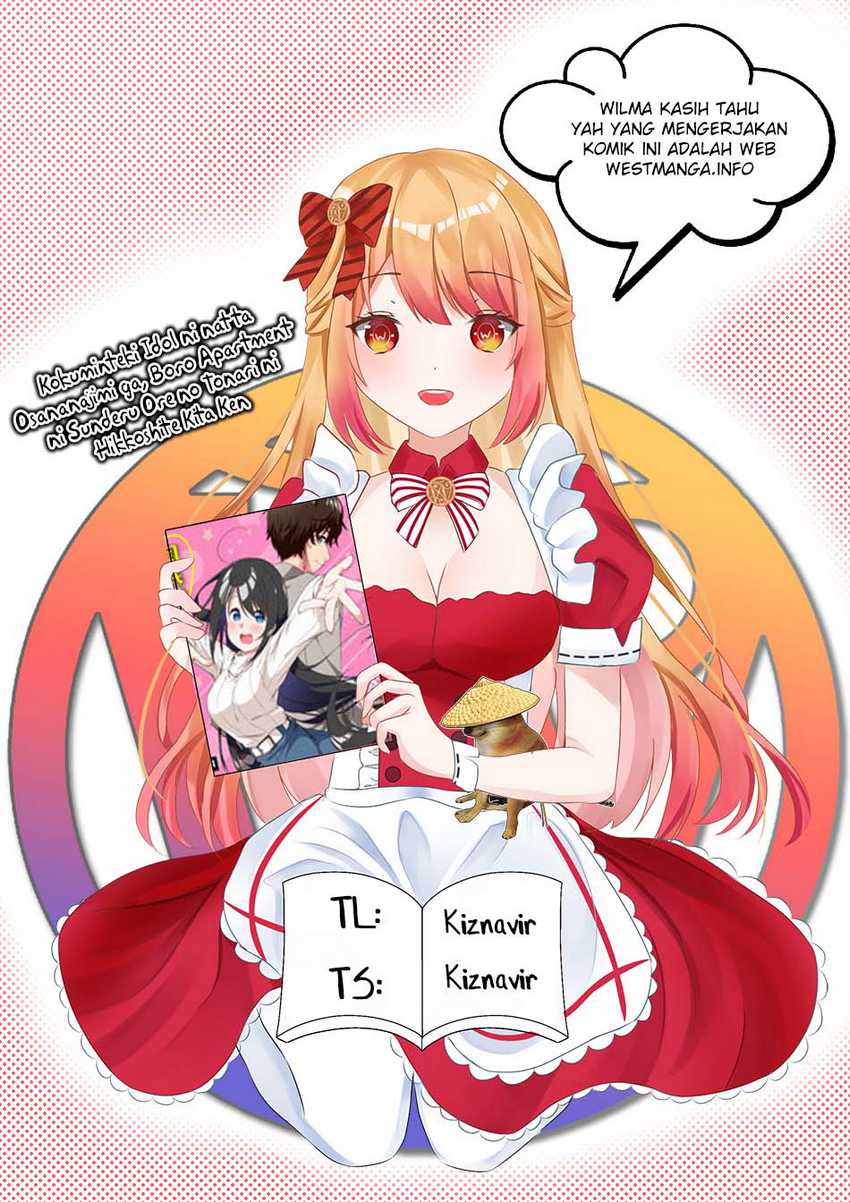 Baca Komik Kokuminteki Idol ni natta Osananajimi ga, Boro Apartment ni Sunderu Ore no Tonari ni Hikkoshite Kita Ken Chapter 02.2 Gambar 1