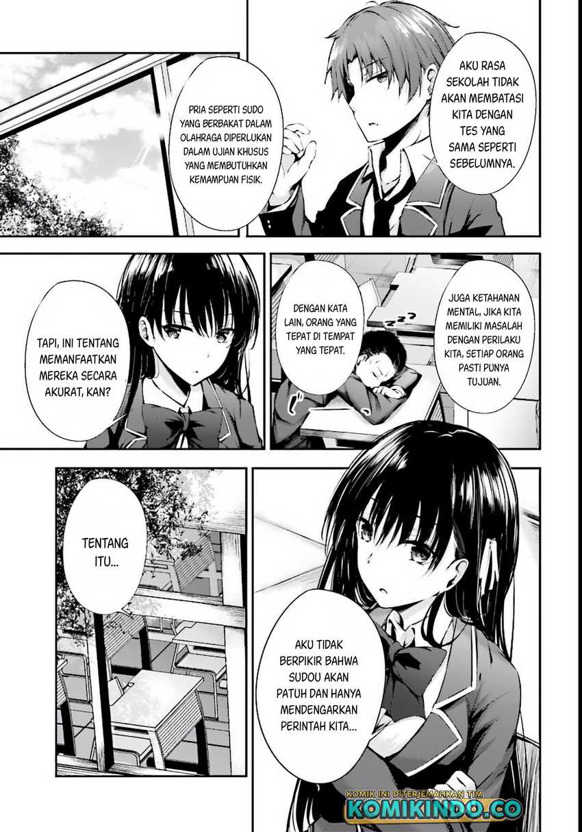Youkoso Jitsuryoku Shijou Shugi no Kyoushitsu e √Horikita Chapter 03 Gambar 14