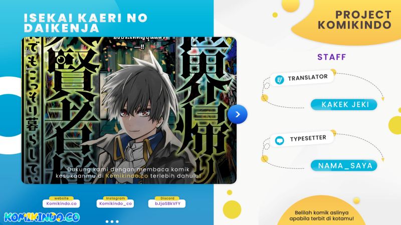 Baca Komik Isekai Kaeri no Daikenja-sama wa Sore Demo Kossori Kurashite Iru Tsumori desu Chapter 09 Gambar 1