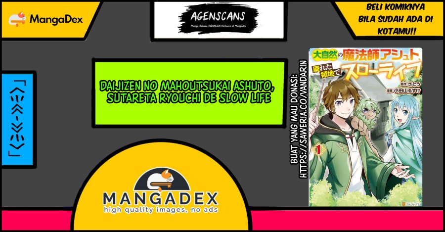 Baca Komik Daijizen no Mahoutsukai Ashuto, Sutareta Ryouchi de Slow Life Chapter 05 Gambar 1