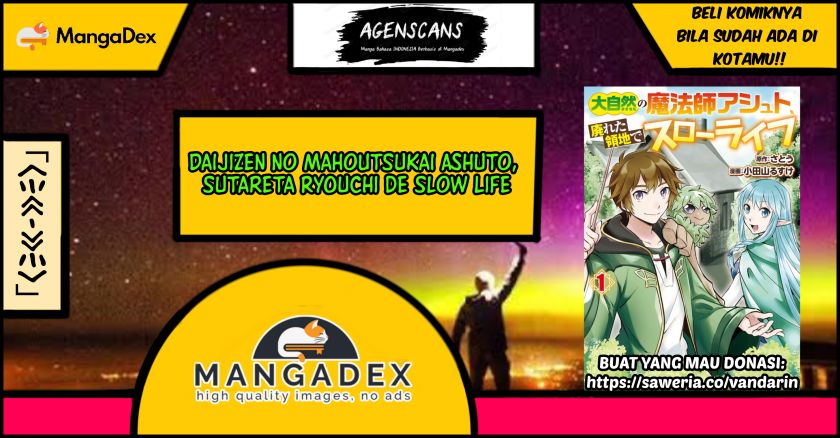 Baca Komik Daijizen no Mahoutsukai Ashuto, Sutareta Ryouchi de Slow Life Chapter 06 Gambar 1