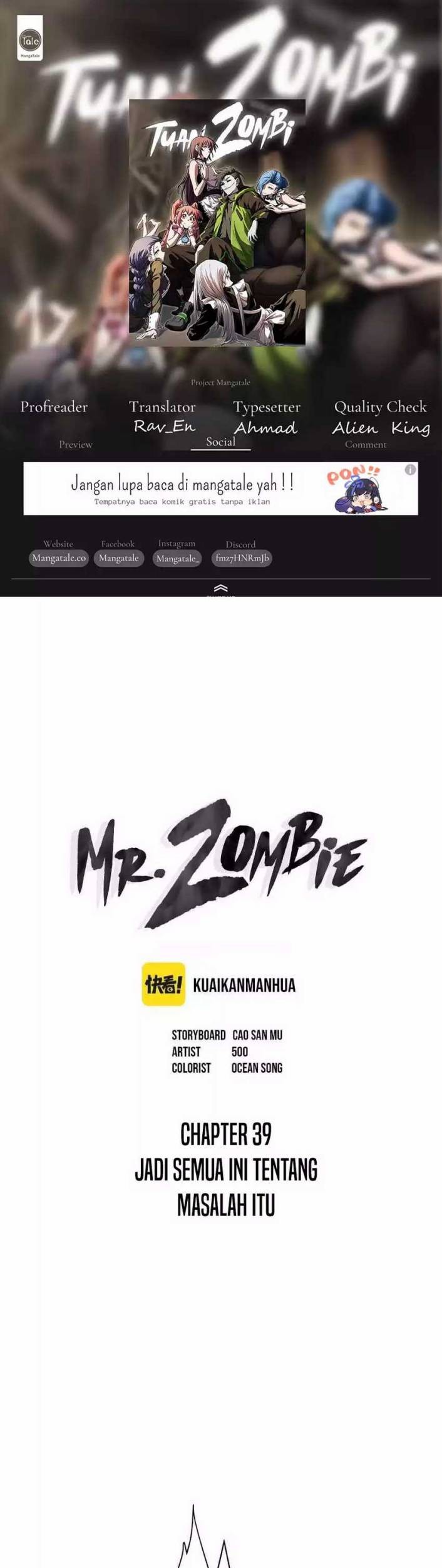 Baca Komik Mr. Zombie Chapter 39 Gambar 1