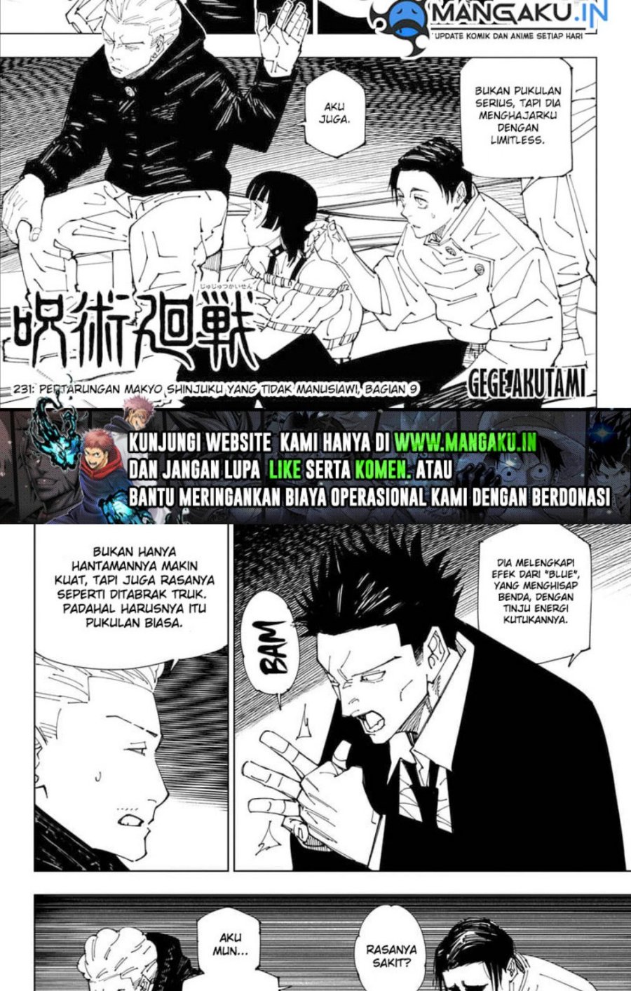 Baca Manga Jujutsu Kaisen Chapter 231 Gambar 2