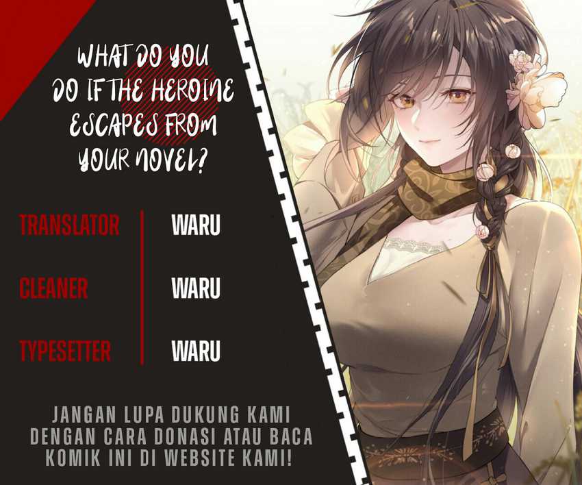 Baca Komik What Do You Do If the Heroine Escapes From Your Novel Chapter 08 Gambar 1