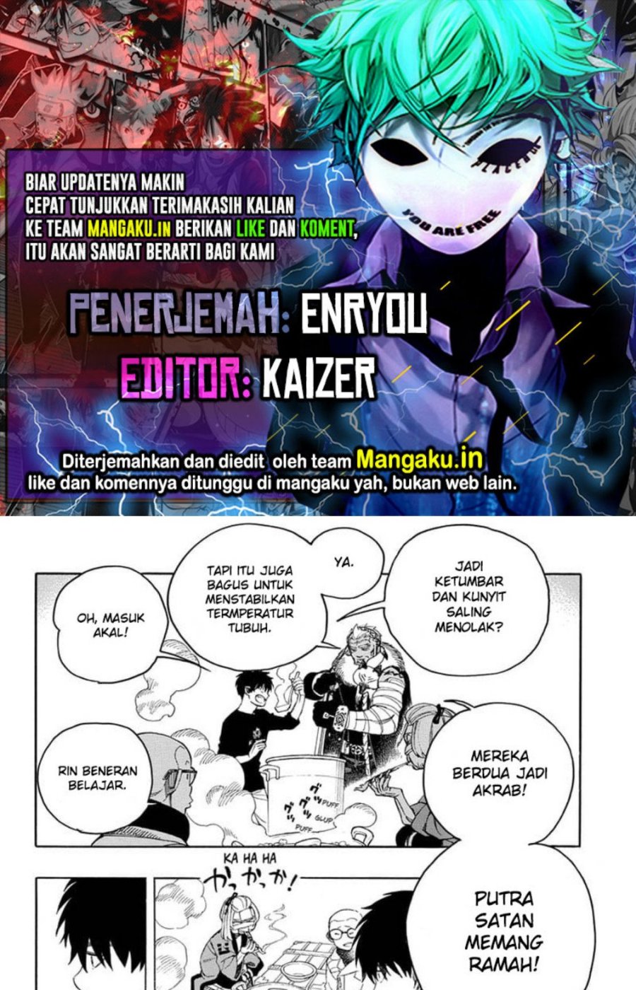 Baca Komik Ao no Exorcist Chapter 143.2 Gambar 1
