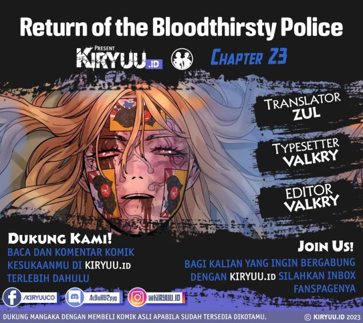 Komik Return of the Bloodthirsty Police Chapter 23 gambar nomor 1