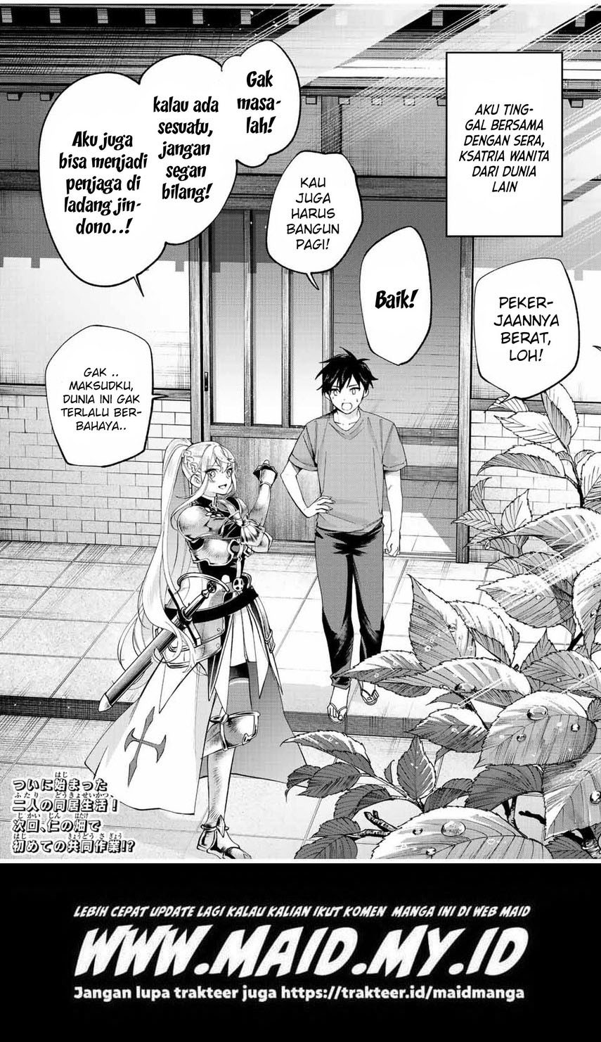 Tanbo de Hirotta Onna Kishi, Inaka de Ore no Yome da to Omowareteiru Chapter 07 Gambar 19
