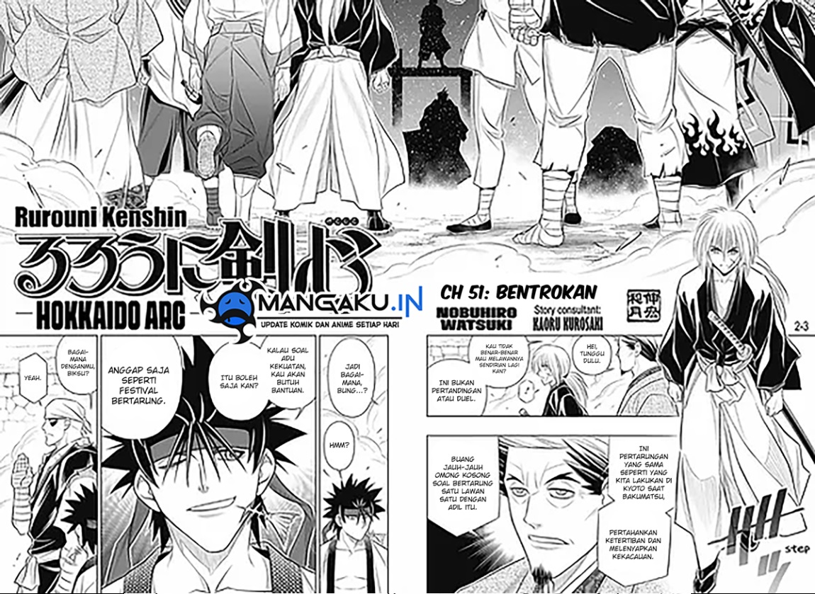 Baca Manga Rurouni Kenshin: Meiji Kenkaku Romantan – Hokkaido-hen Chapter 51 Gambar 2