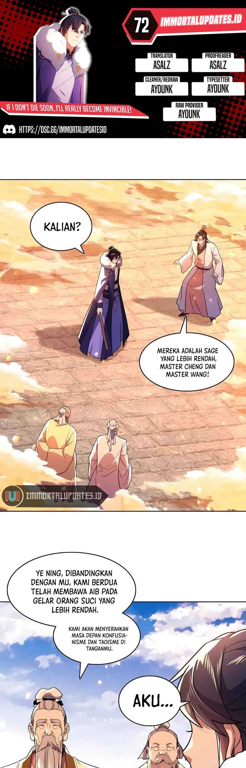 Baca Komik If I Don’t Die, I’ll Be Invincible Chapter 72 Gambar 1