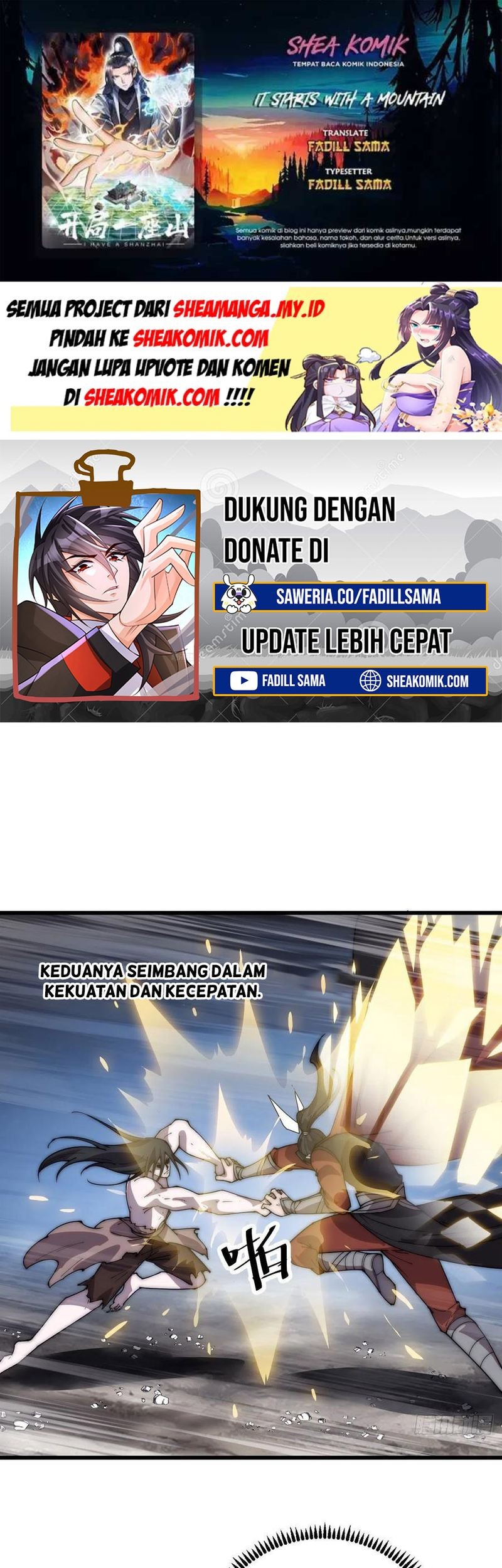 Baca Komik It Starts With A Mountain Chapter 395 Gambar 1