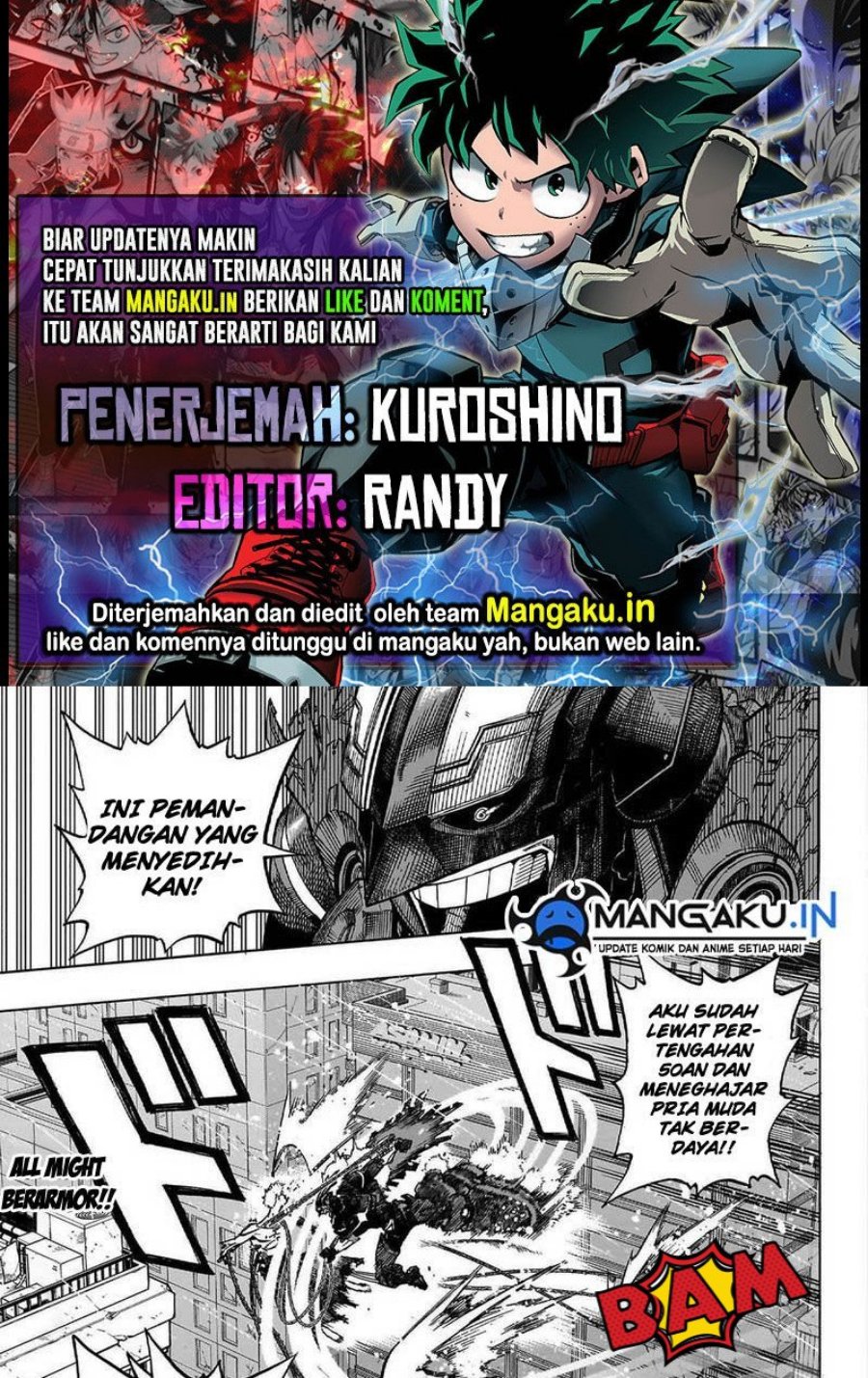 Baca Komik Boku no Hero Academia Chapter 397 Gambar 1