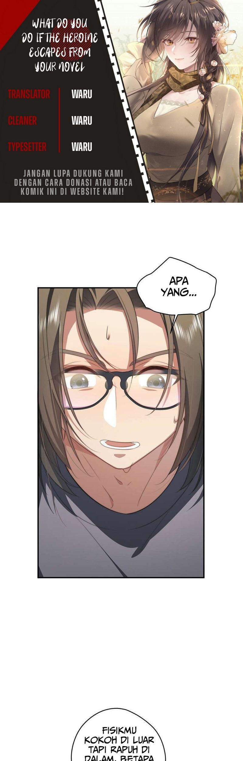 Baca Komik What Do You Do If the Heroine Escapes From Your Novel Chapter 20 Gambar 1