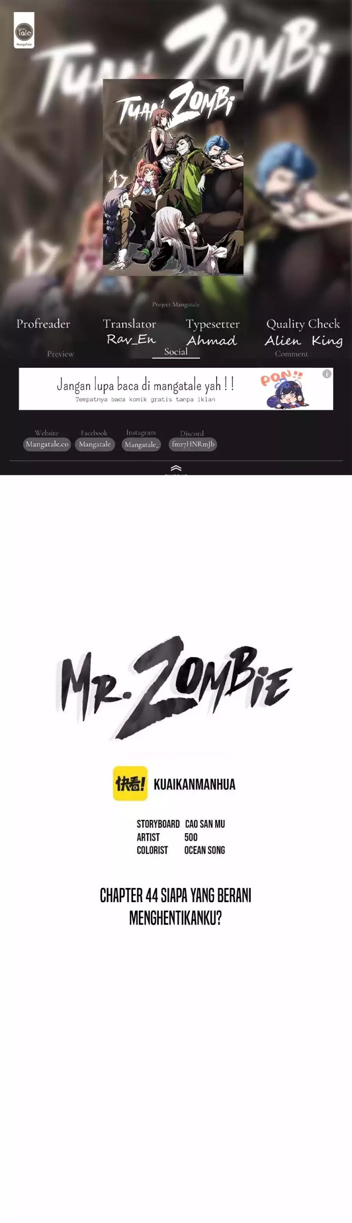 Baca Komik Mr. Zombie Chapter 44 Gambar 1