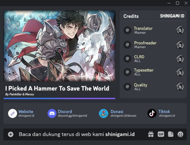 Baca Komik I Picked A Hammer To Save The World Chapter 43 Gambar 1