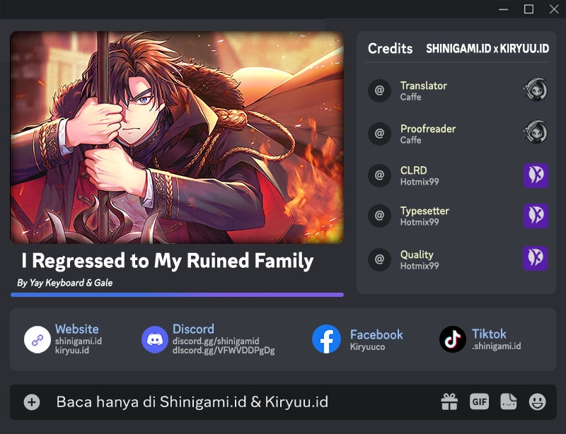 Baca Komik I Regressed to My Ruined Family Chapter 51 Gambar 1