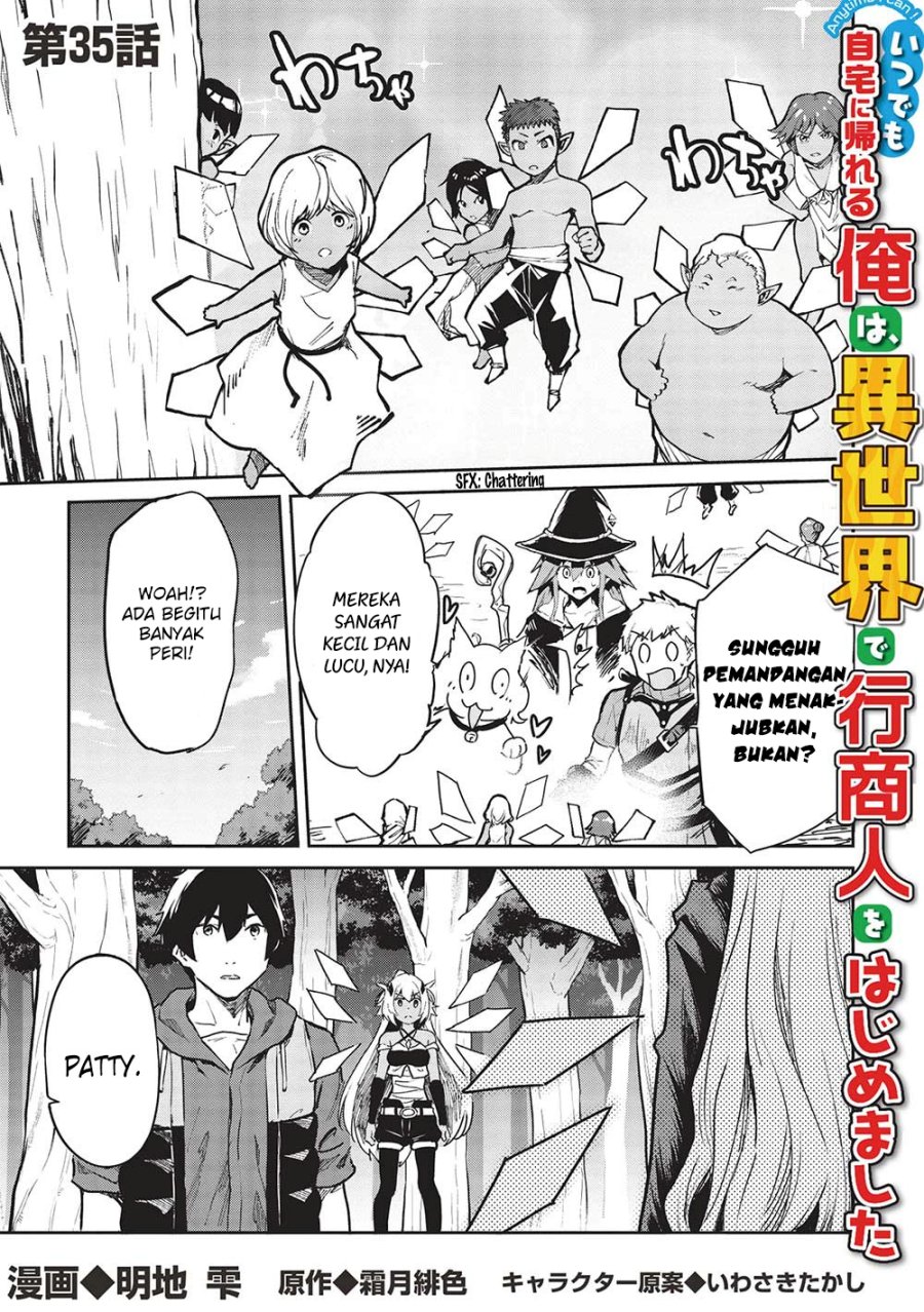 Baca Manga Itsu Demo Jitaku ni Kaereru Ore wa, Isekai de Gyoushoujin o Hajimemashita Chapter 35 Gambar 2