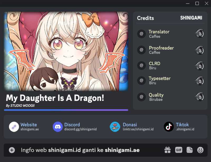 Baca Komik My Daughter Is a Dragon! Chapter 60 Gambar 1