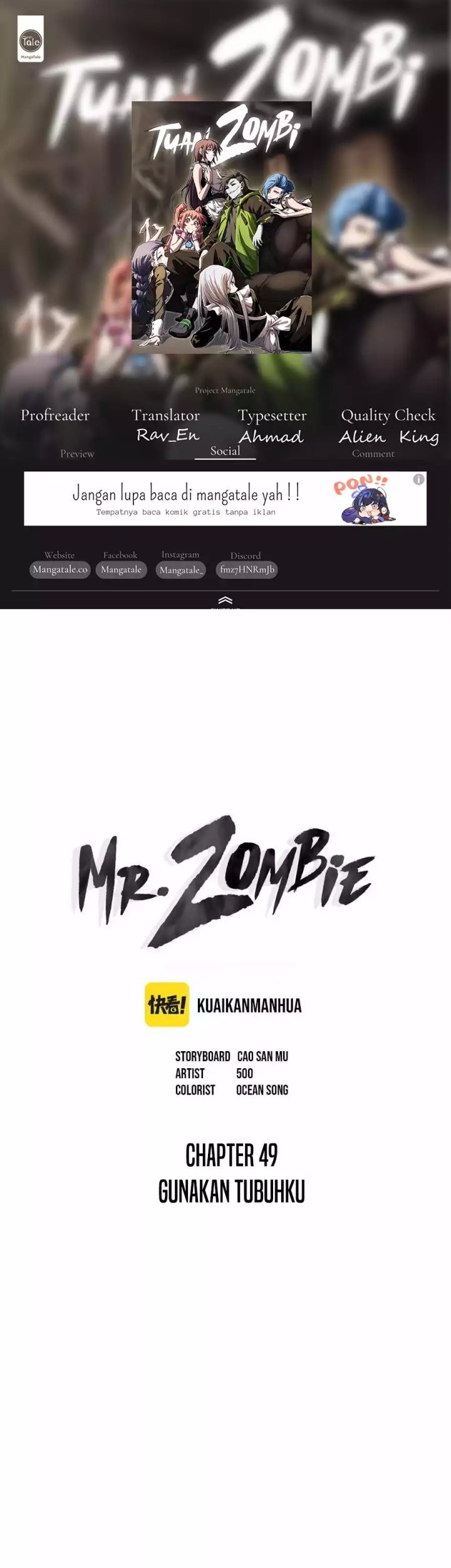 Baca Komik Mr. Zombie Chapter 49 Gambar 1