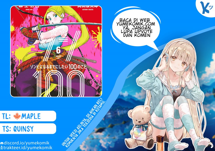 Baca Komik Zombie 100 ~Zombie ni Naru Made ni Shitai 100 no Koto~ Chapter 21 Gambar 1