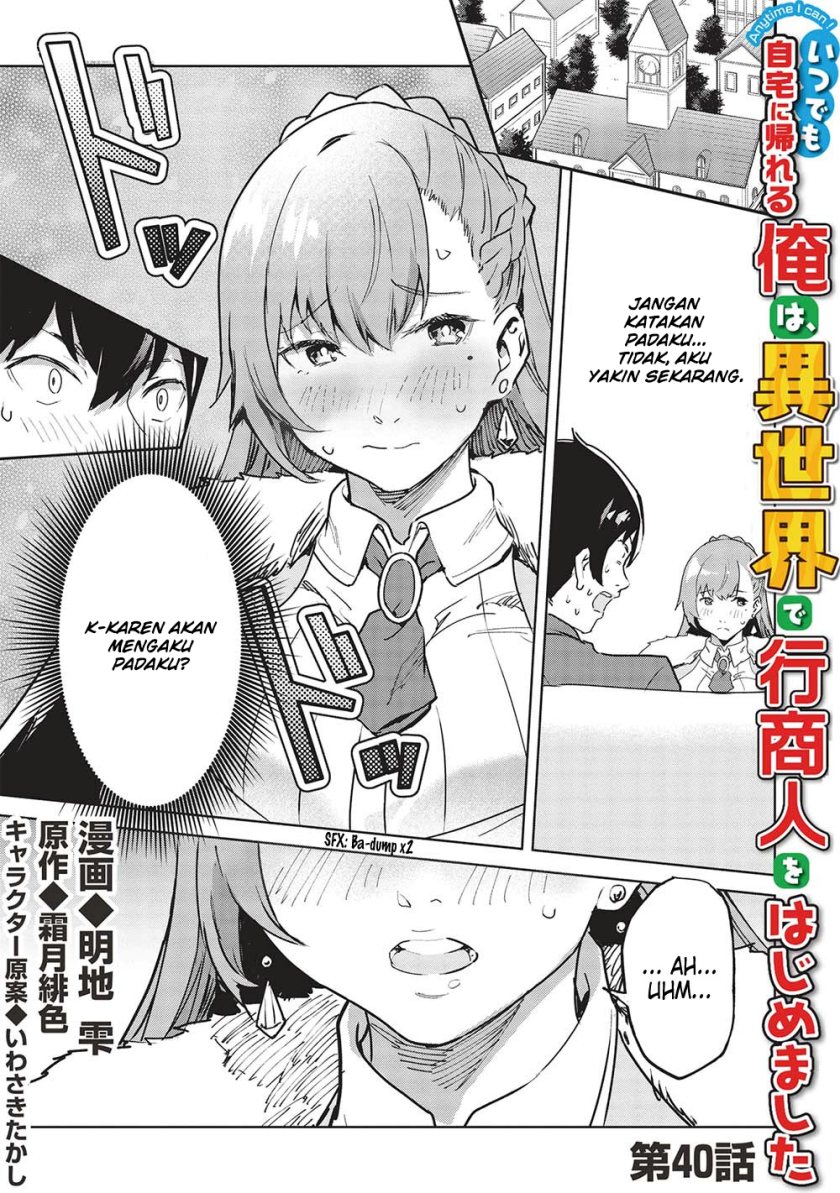 Baca Manga Itsu Demo Jitaku ni Kaereru Ore wa, Isekai de Gyoushoujin o Hajimemashita Chapter 40 Gambar 2