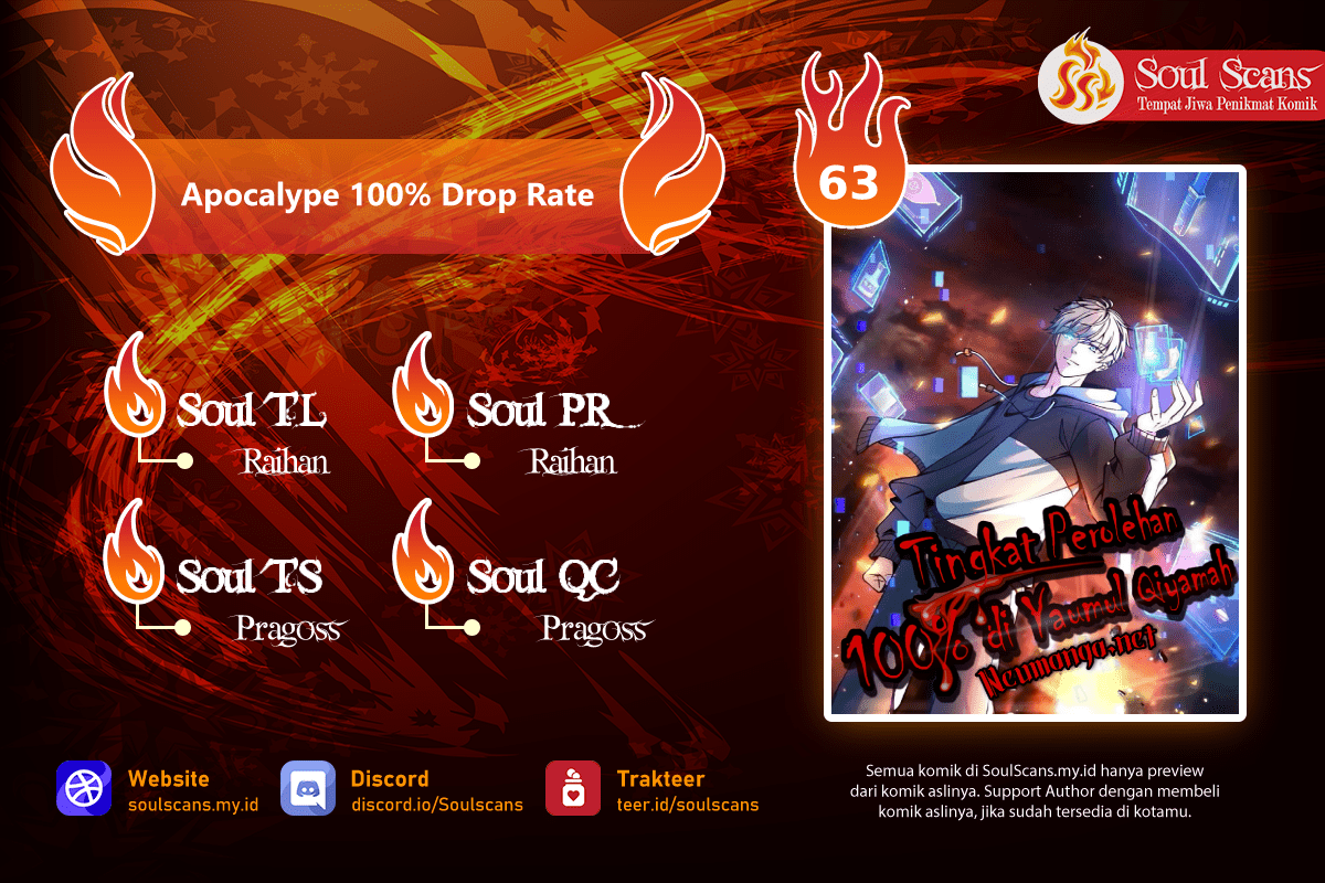 Baca Komik Apocalypse 100% Drop Rate Chapter 63 Gambar 1