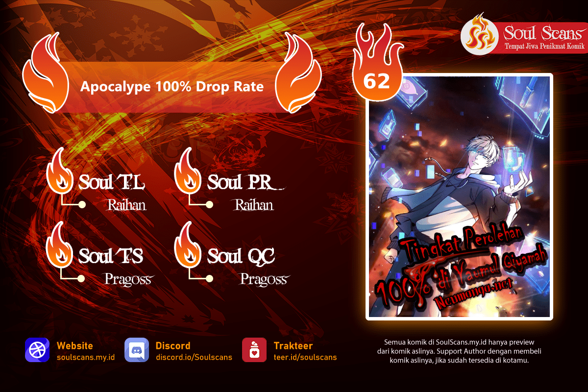Baca Komik Apocalypse 100% Drop Rate Chapter 62 Gambar 1
