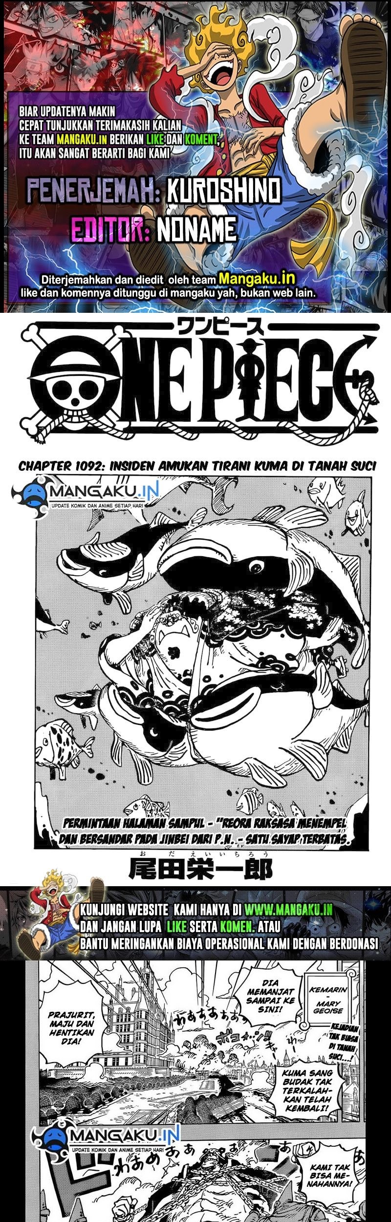 Baca Komik One Piece Chapter 1092 Gambar 1
